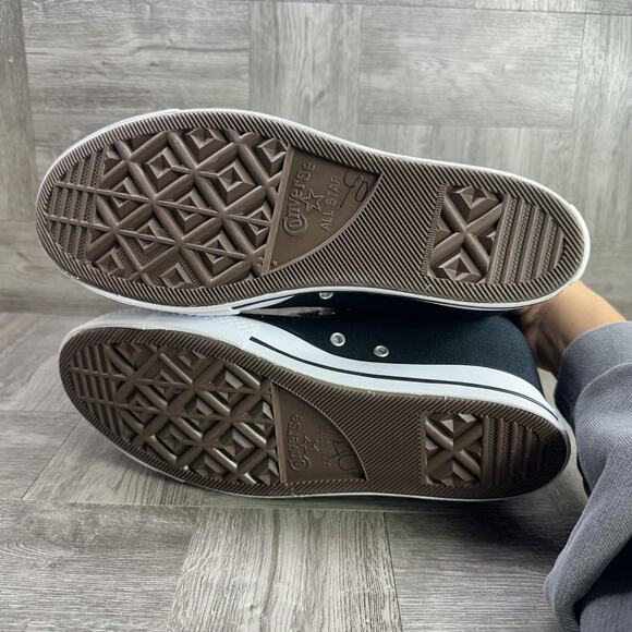 Converse CTAS Classic Wedge Women's size 11 Black White Shoes - Picture 7 of 8